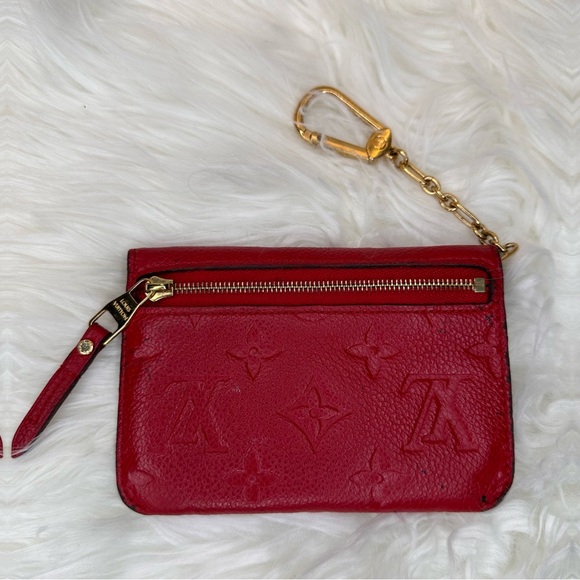 🔥Authentic Louis Vuitton Monogram Red Empreinte Key Cles - Picture 6 of 13